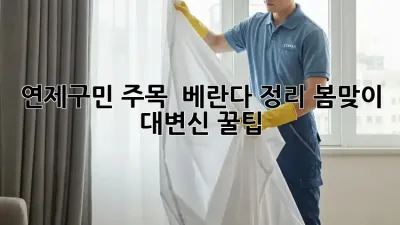 연제구민 주목! ✨ 베란다 정리, 봄맞이 대변신 꿀팁 🏡